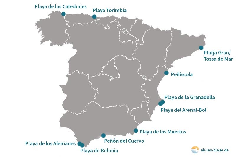 Die 10 schönsten Strände auf dem spanischen Festland