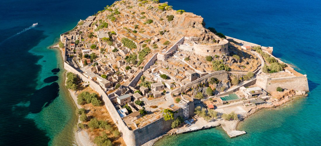 Blick auf die Festung auf der Insel