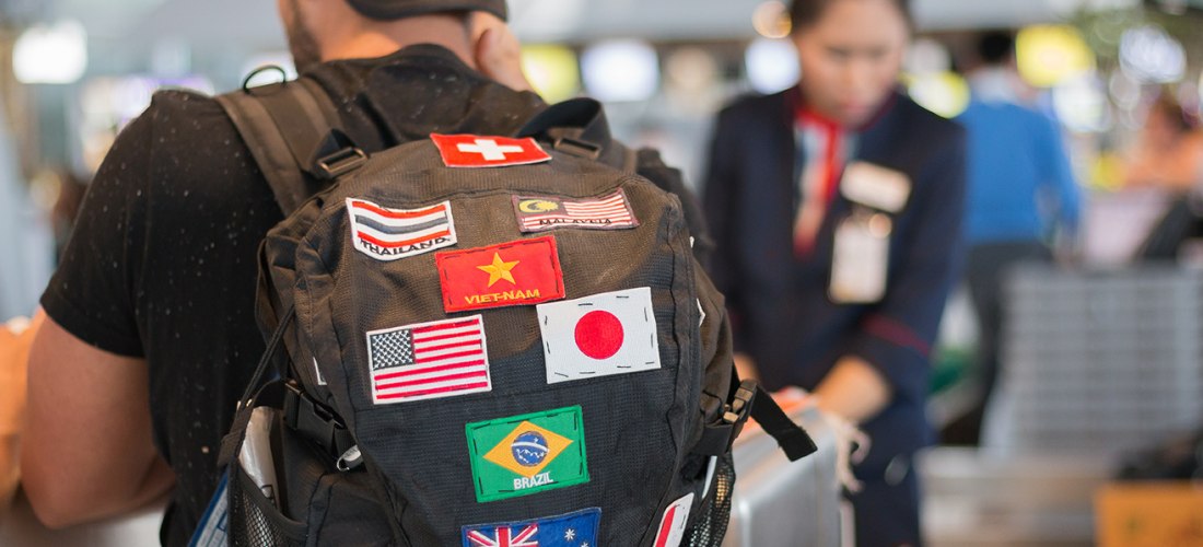 aufkleber Flaggen Rucksack