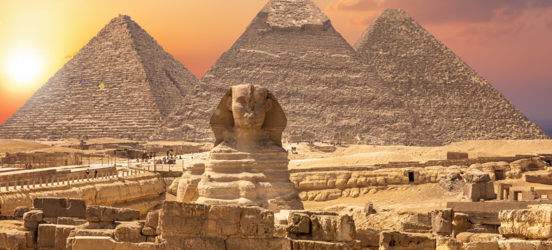 Sphinx und die Pyramiden