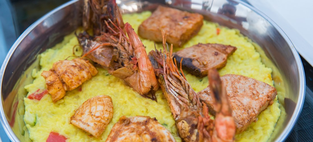 Shrimps-Reis-Gericht-Malediven