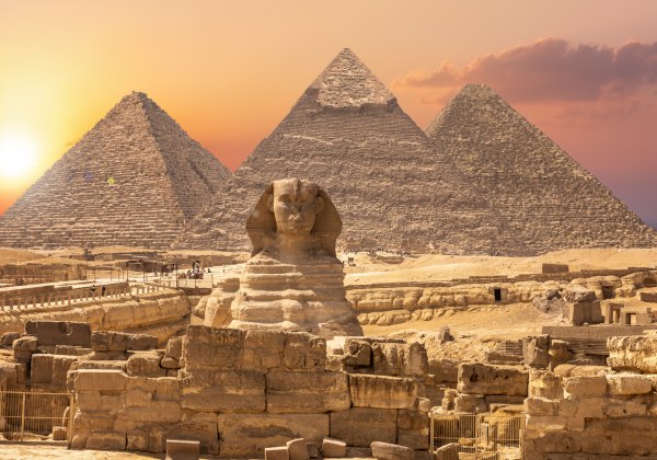 Sphinx und die Pyramiden