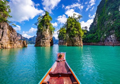 Cheow-Lan-See im Khao Sok Nationalpark – Bootstour durch Thailands spektakuläre Karstlandschaft