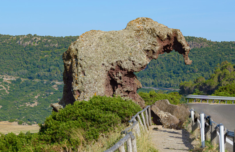 Der berühmte Elefantenfelsen bei Castelsardo auf Sardinien – beeindruckende Felsformation und beliebtes Fotomotiv an der Panoramastraße