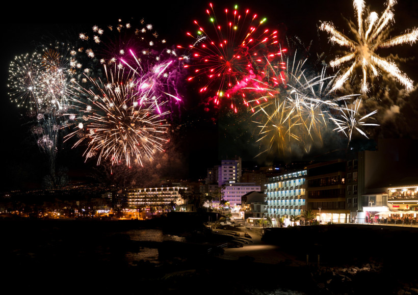 Silvester, Teneriffa Feuerwerke