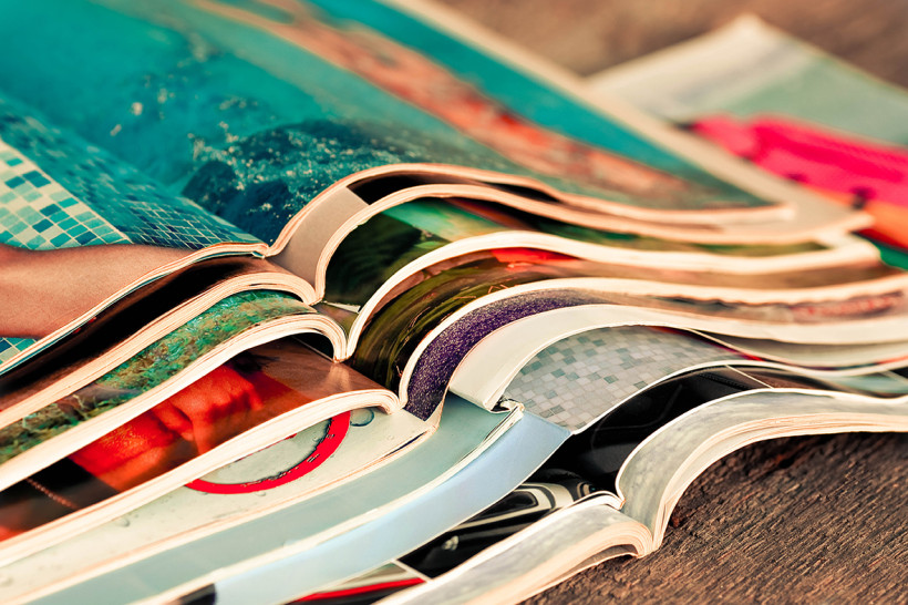 Stapel Zeitschriften
