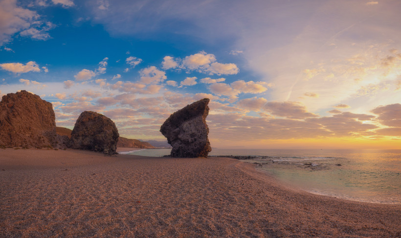 Playa de los Muertos bei Sonnenaufgang