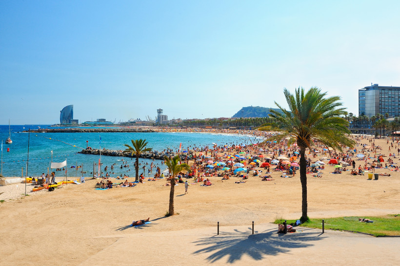Strand in Barcelona