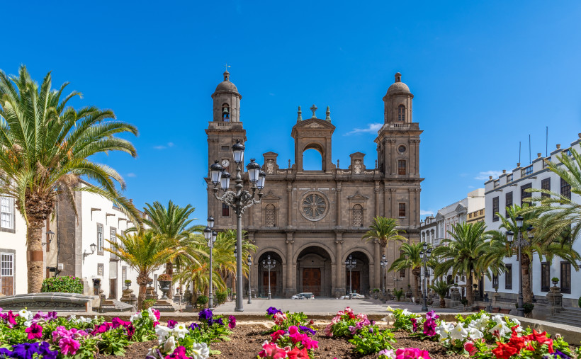 Kathedrale Santa Ana und Plaza de Santa Ana im Stadtteil Vegueta, Las Palmas de Gran Canaria