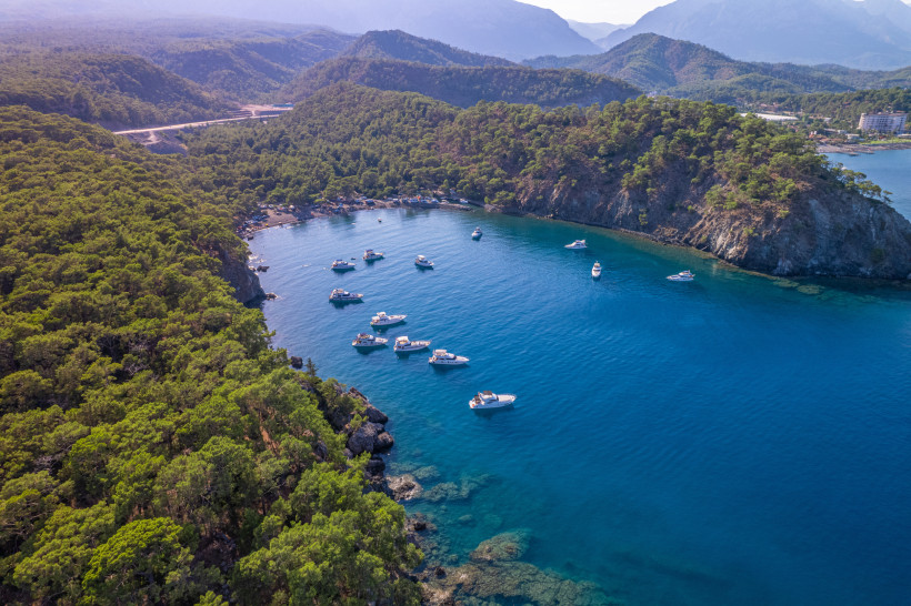 Küste der Türkischen Riviera – Boote 