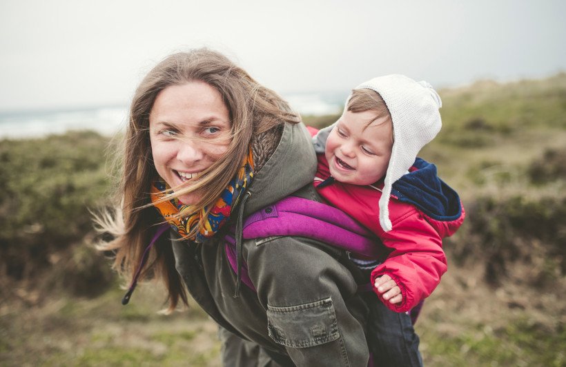 Frau mit Baby