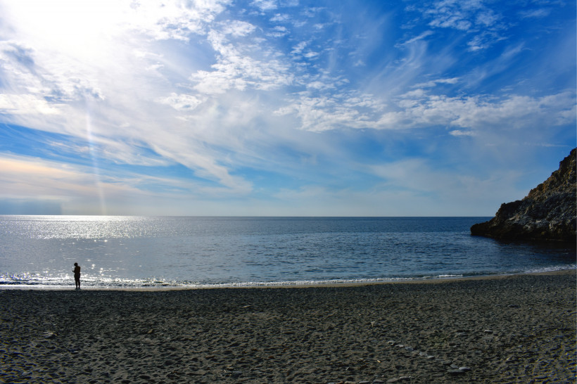 Playa del Canuelo Strand, Spanien