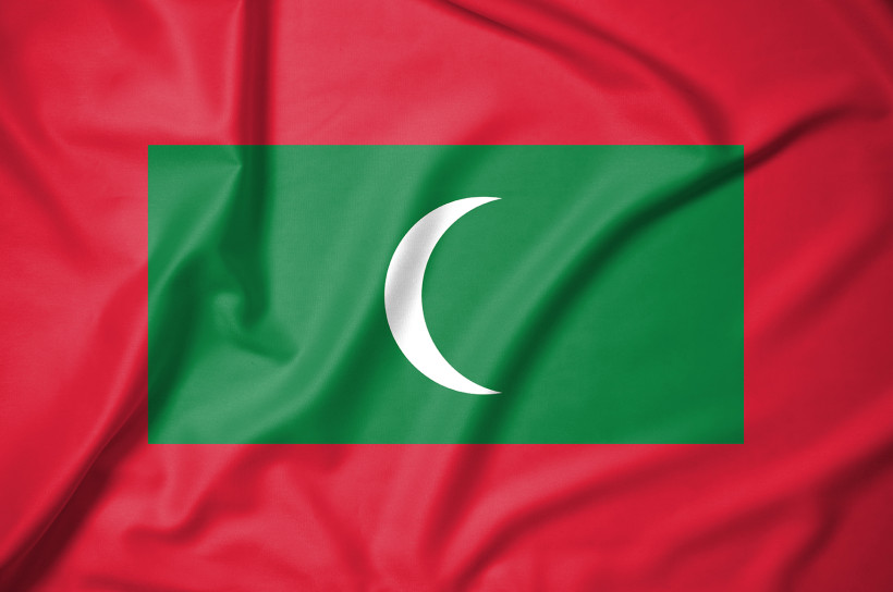 Malediven Symbol Flagge