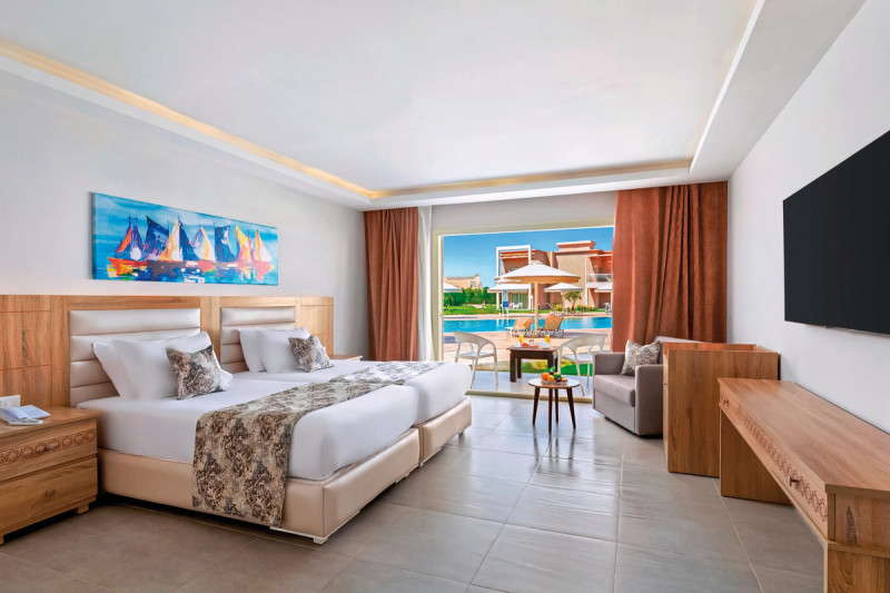 Wohnbeispiel Doppelzimmer Standard Poolblick