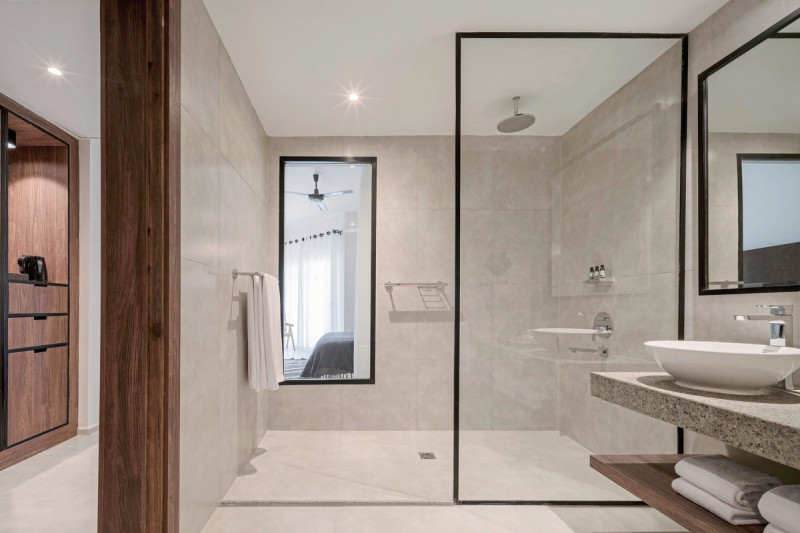 Beispiel Bad Doppelzimmer Deluxe Gartenblick