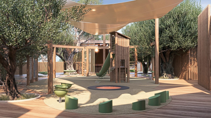 Modellzeichnung Kinderspielplatz