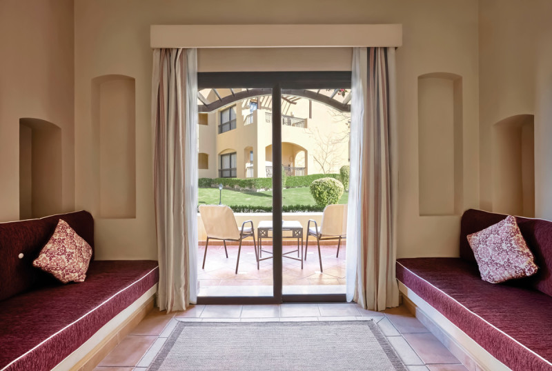 Wohnbeispiel Familienzimmer Gartenblick