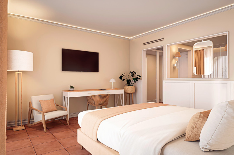 Wohnbeispiel Doppelzimmer Poolblick