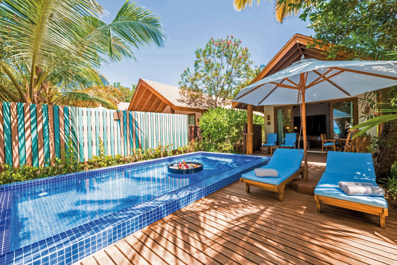 Beispiel Terrasse Deluxe Beach Pool Villa