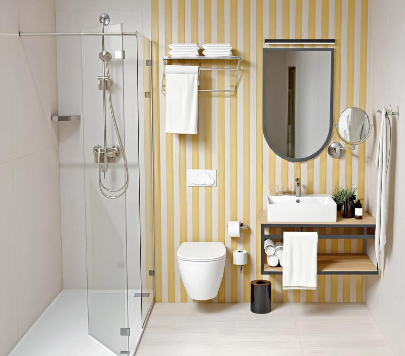 Beispiel Bad Zimmer f&uuml;r 2 plus 1 Meerseite