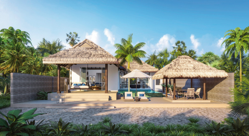 Beach House with Pool