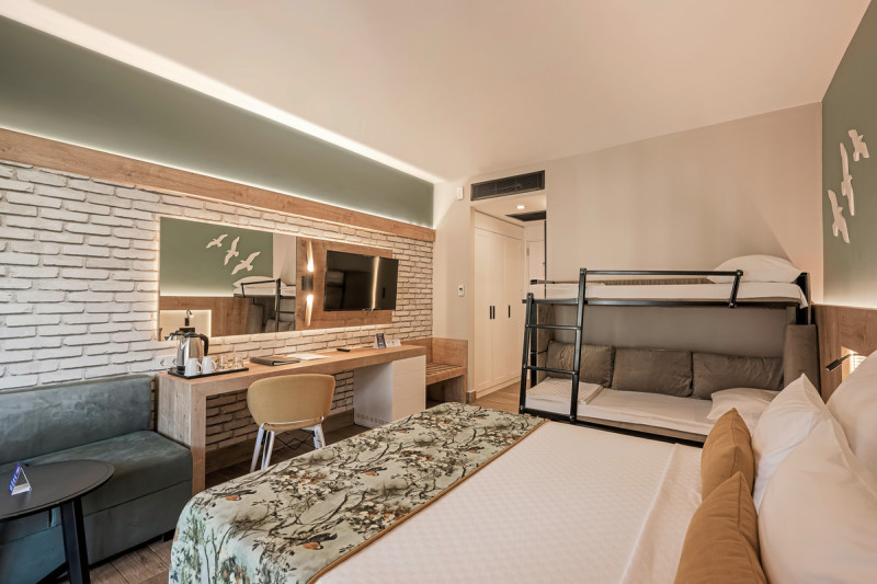 Wohnbeispiel Familienzimmer mit Etagenbett