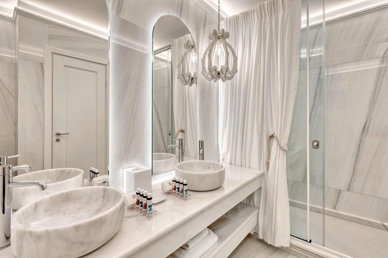 Badbeispiel Doppelzimmer Premium  Aegean Gartenblick