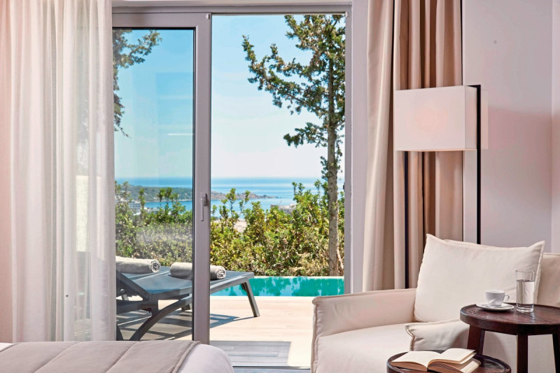 Wohnbeispiel Doppelzimmer Exklusive mit Meerblick und Privatpool