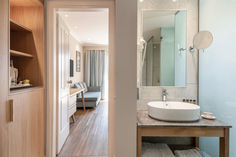 Wohnbeispiel Familienzimmer Gartenblick