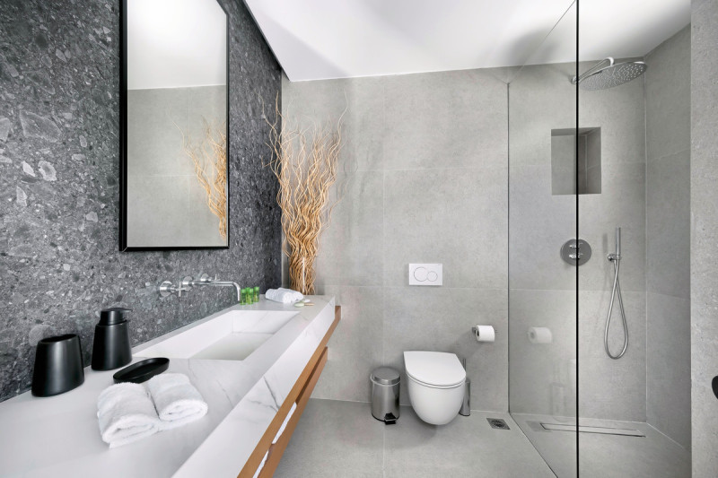 Badbeispiel Juniorsuite Meerblick mit Whirlpool