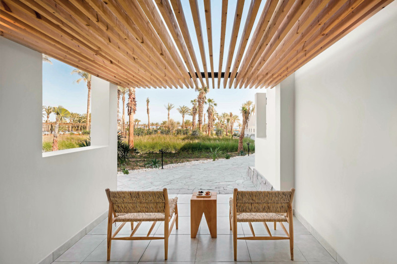 Beispiel Balkon Doppelzimmer Deluxe Gartenblick