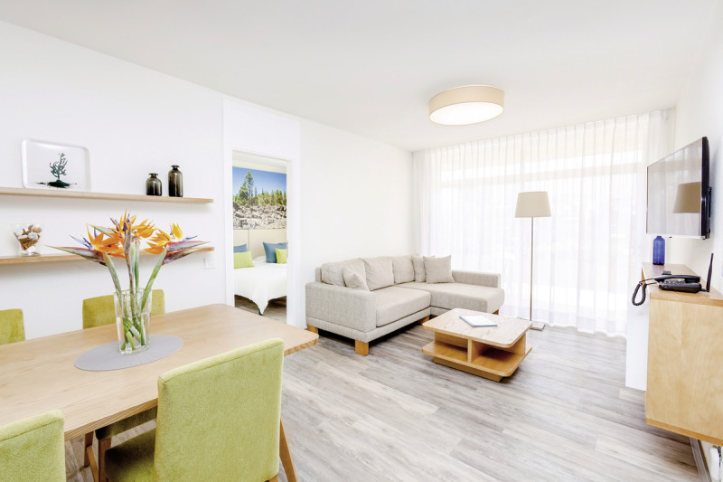 Wohnbeispiel Apt. 2 Schlafzimmer seitl. Meerblick