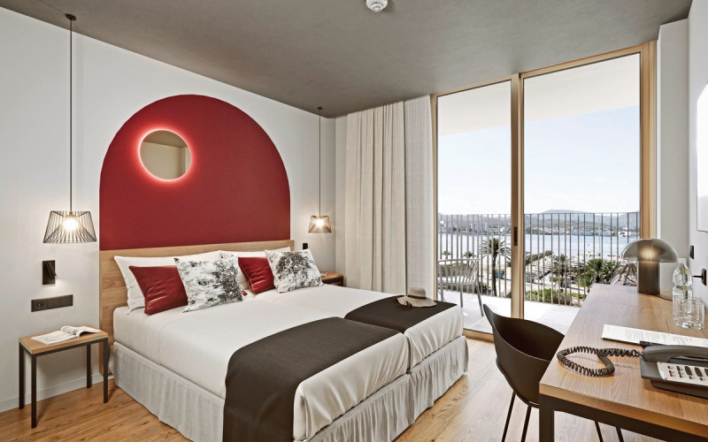 Wohnbeispiel Doppelzimmer seitlicher Meerblick