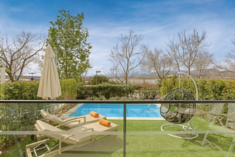 Wohnbeispiel Appartement 1 Schlafzimmer mit privatem Pool