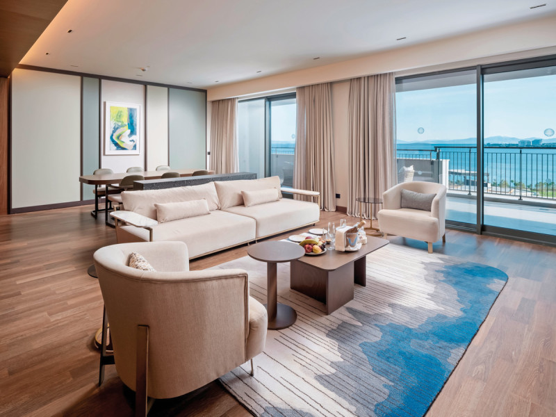 Wohnbeispiel Pr&auml;sidenten Suite 3 Schlafzim Privatpool Meerblick CommBereich