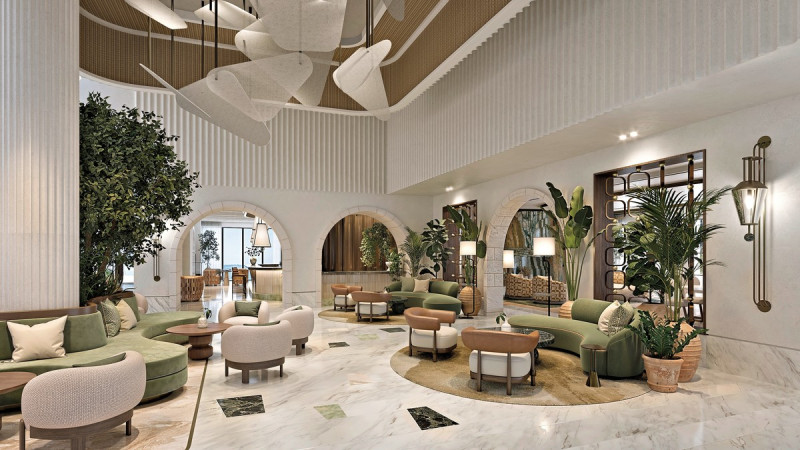 Modellzeichnung Lobby