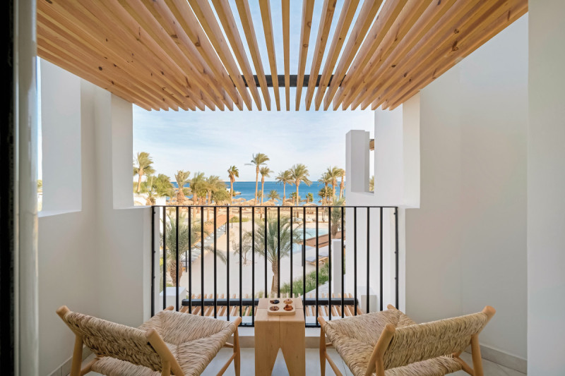 Beispiel Balkon Doppelzimmer Deluxe Meerblick