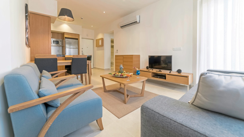 Wohnbeispiel Juniorsuite seitlicher Meerblick