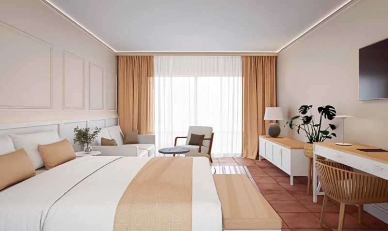 Wohnbeispiel Familienzimmer Poolblick