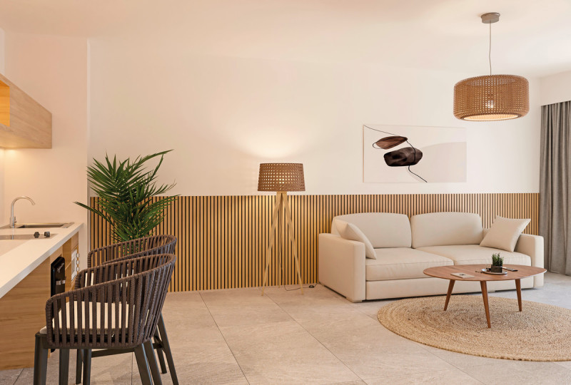 Wohnbeispiel Apartment-Suite 1 Schlafzimmer Gartenblick