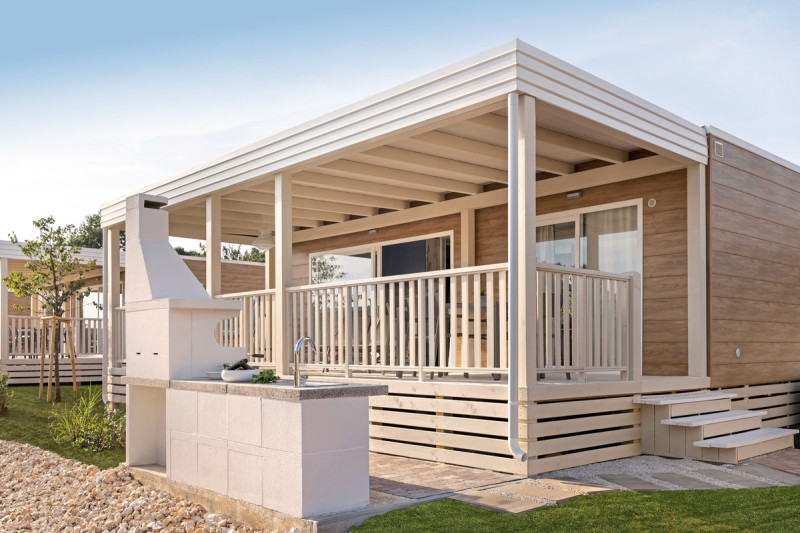 Wohnbeispiel Mobilheim Premium mit BBQ