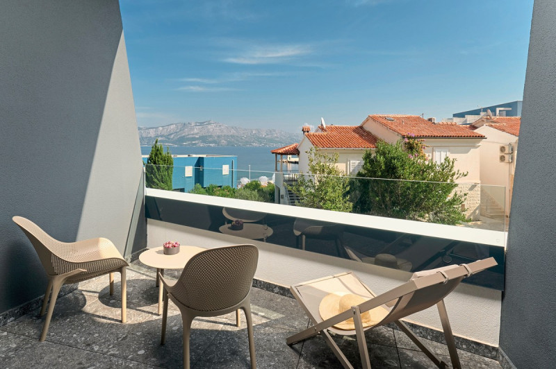 Beispiel Balkon Doppelzimmer Superior seitl. Meerblick