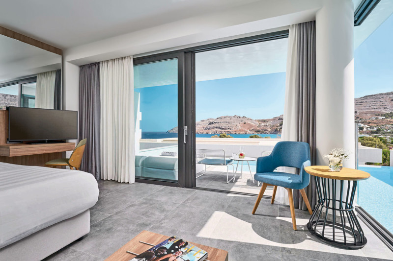 Wohnbeispiel Doppelzimmer Deluxe Meerblick Privatpool