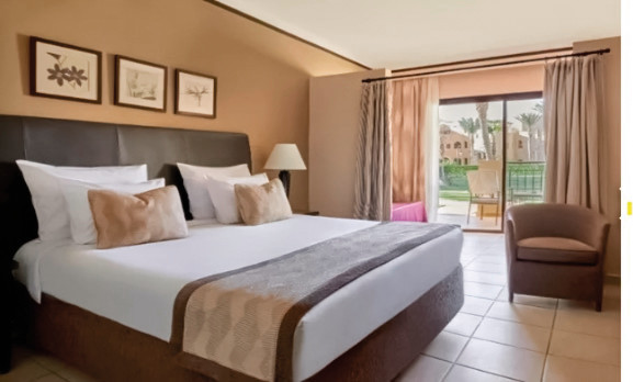 Wohnbeispiel Doppelzimmer Deluxe Gartenblick mit Faltt&uuml;r