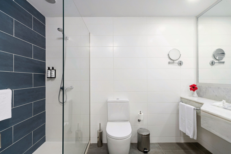 Wohnbeispiel Doppelzimmer Meerblick 1.-3. Etage (Bad)