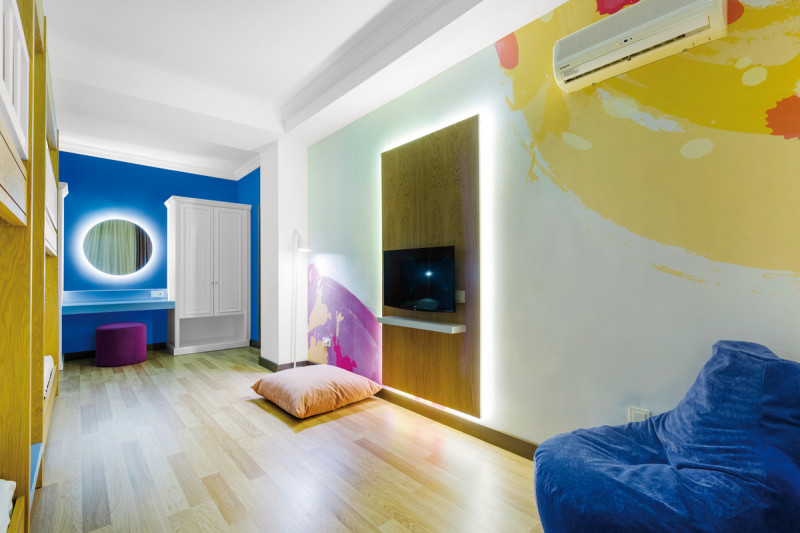 Wohnbeispiel Familienzimmer mit Etagenbett