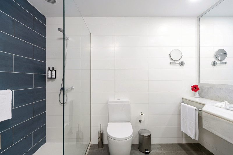 Wohnbeispiel Doppelzimmer Meerblick 1.-3. Etage (Bad)