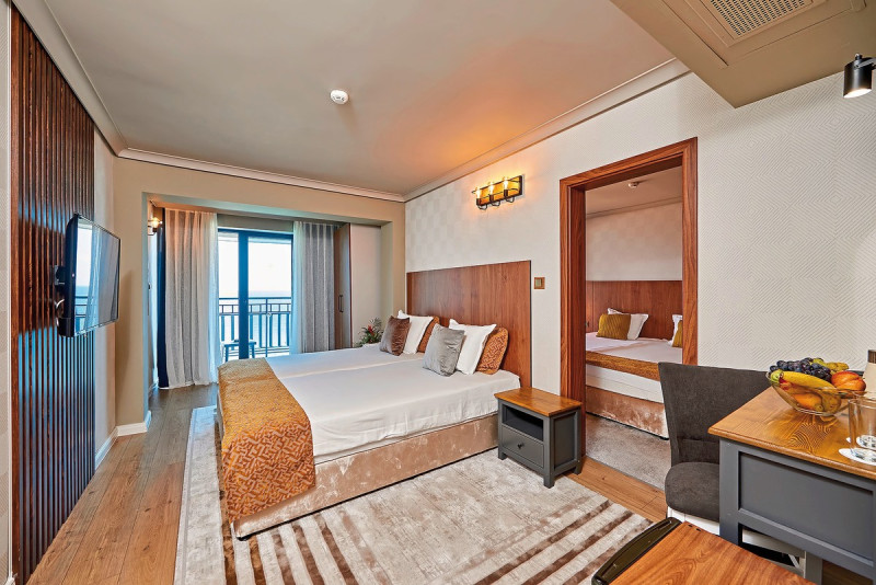 Wohnbeispiel Familienzimmer m. Verbindungst&uuml;r seitl.Meerbl