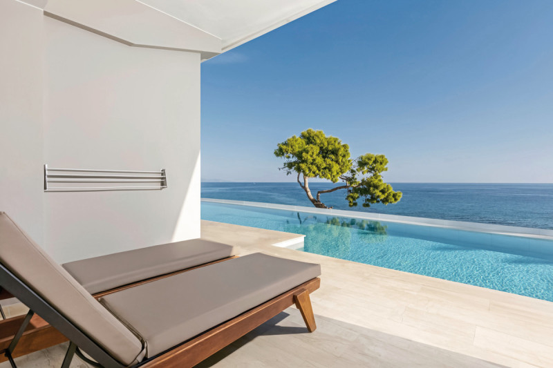 Wohnbeispiel Doppelzimmer Swim-Up Meerblick