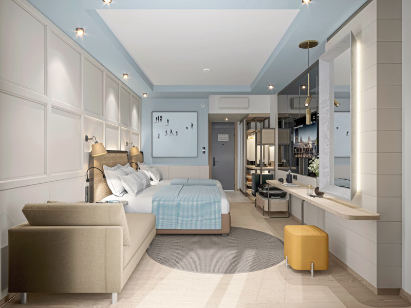 Modellbild Wohnbeispiel Doppelzimmer Superior